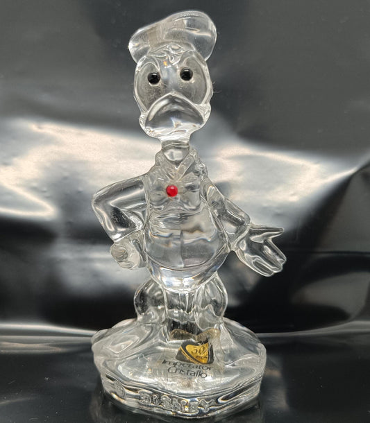Lead Crystal figurine Disney Donald 10 cm Imperatore Cristallo 30 Pbo