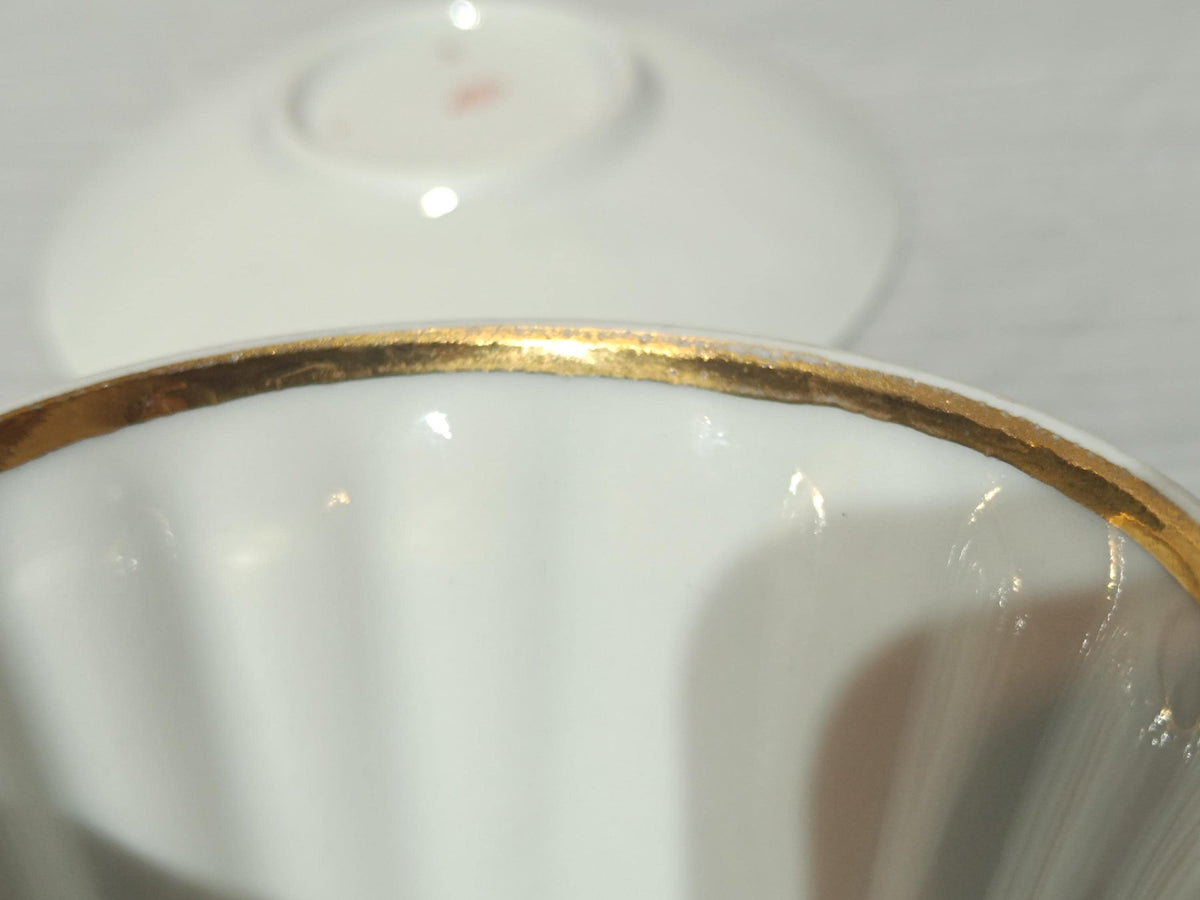 Vintage Soviet Cup and Saucer LFZ Lomonosov Porcelain Factory