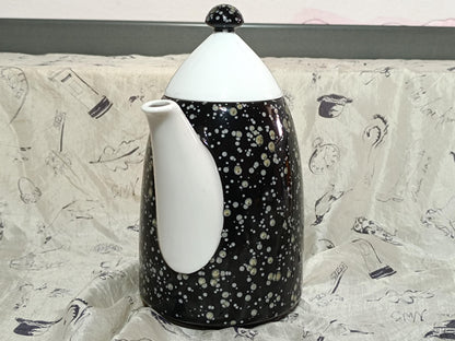Arzberg Galaxy black coffee pot with lid __etsy:7960676805