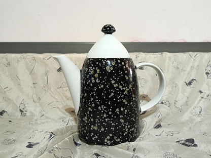 Arzberg Galaxy black coffee pot with lid __etsy:7960676803