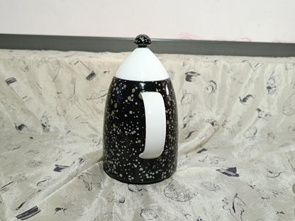 Arzberg Galaxy black coffee pot with lid __etsy:7960676801