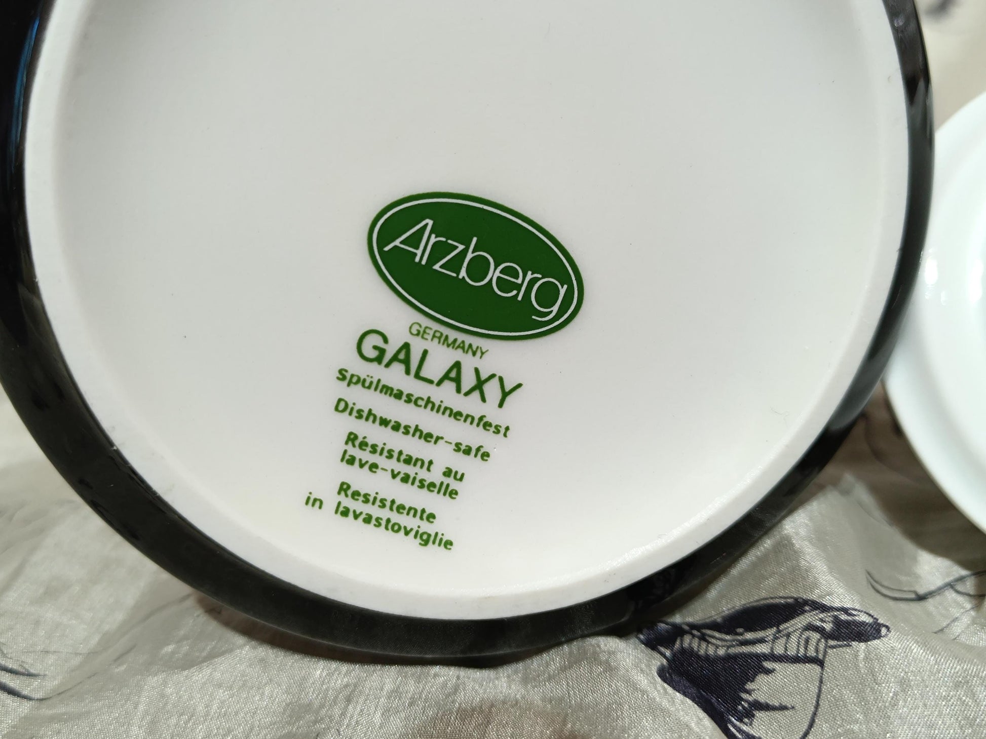 Arzberg Galaxy black coffee pot with lid __etsy:7912722036