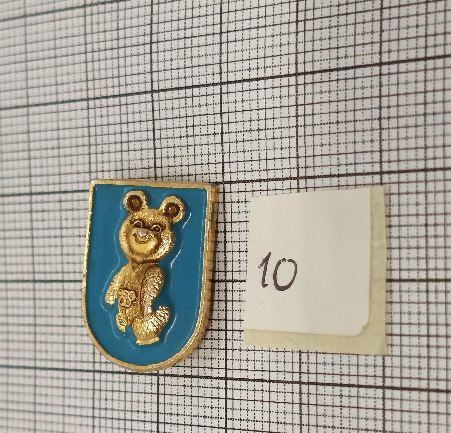 Different Pin Badge Misha 1980 Olympic games (etsy image id: 7353124720)
