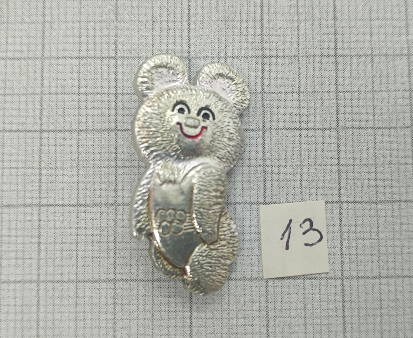 Different Pin Badge Misha 1980 Olympic games (etsy image id: 7709095014)