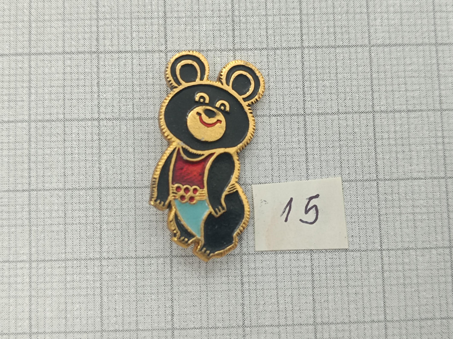 Different Pin Badge Misha 1980 Olympic games (etsy image id: 7757035315)
