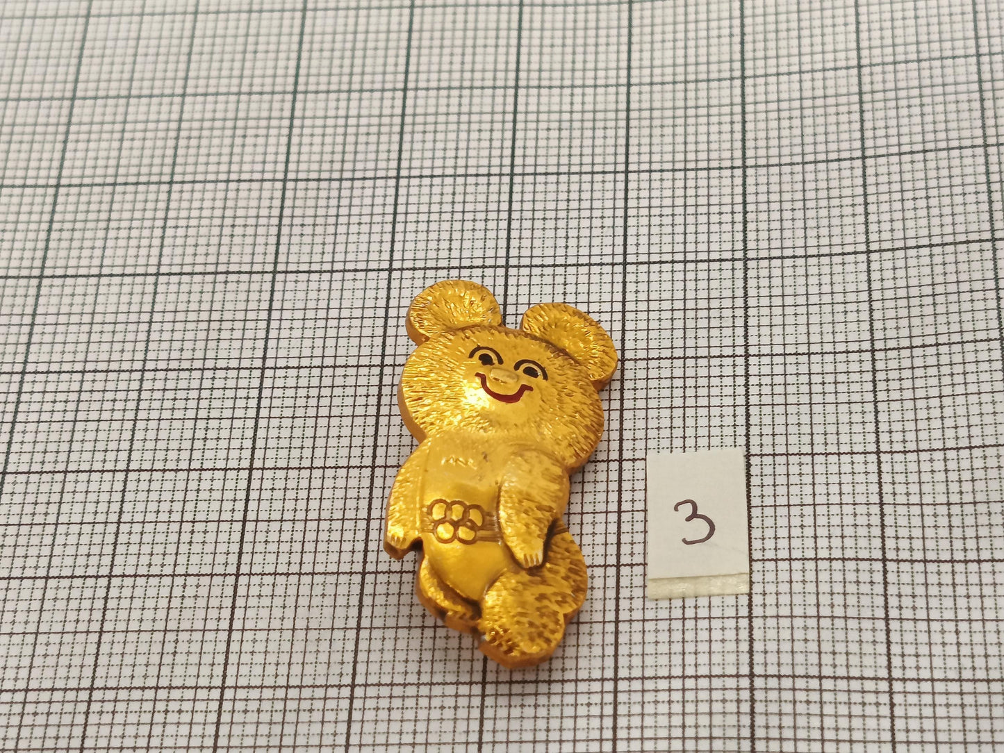Different Pin Badge Misha 1980 Olympic games (etsy image id: 7353105796)