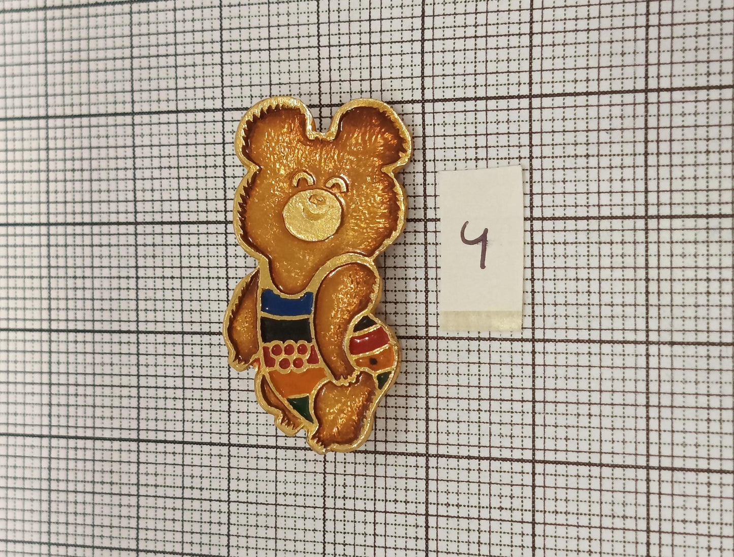 Different Pin Badge Misha 1980 Olympic games (etsy image id: 7401038951)