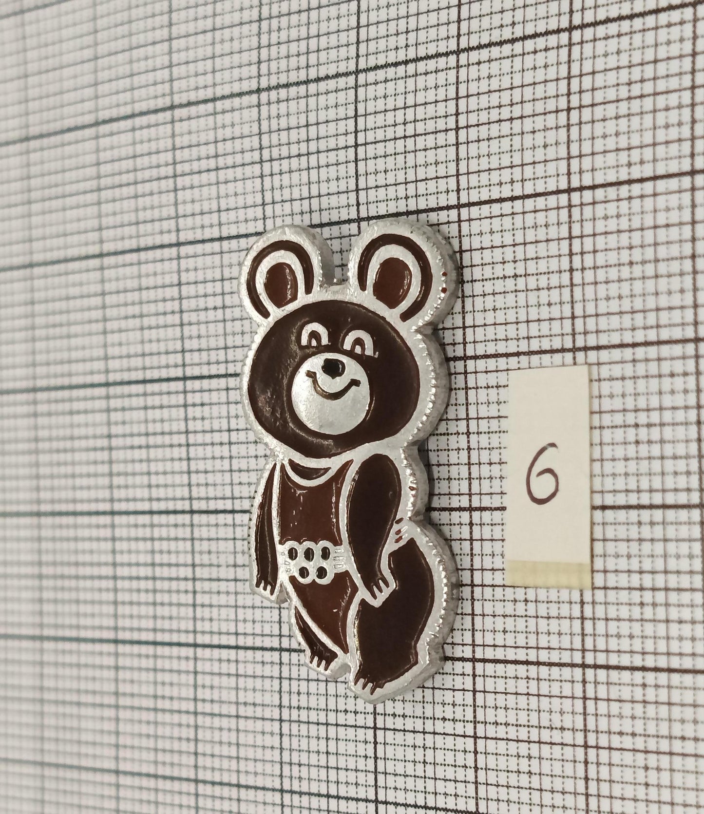 Different Pin Badge Misha 1980 Olympic games (etsy image id: 7401040383)