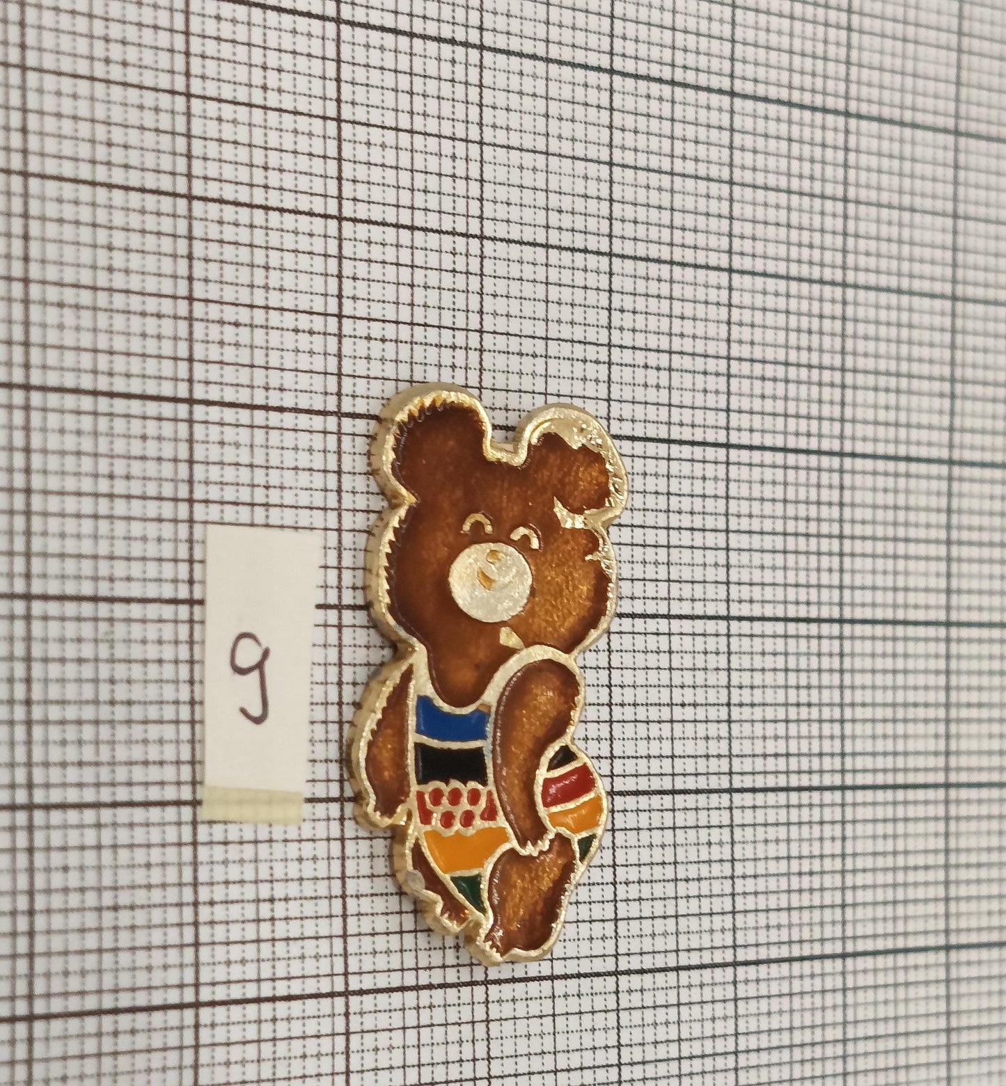 Different Pin Badge Misha 1980 Olympic games (etsy image id: 7401054487)