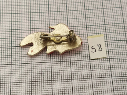 Metal Pin Badge Fish #58