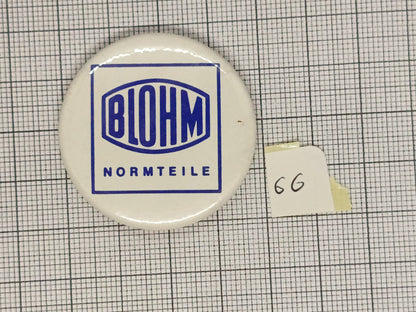Pin Badge Blohm Normteile #66