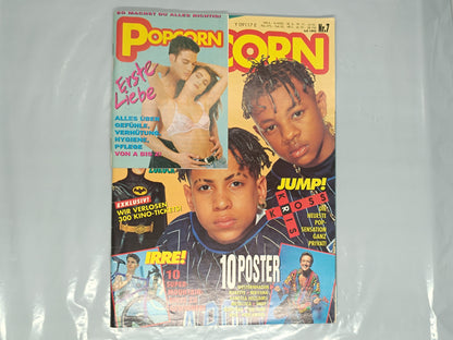 Two vintage magazine covers featuring children on a white background