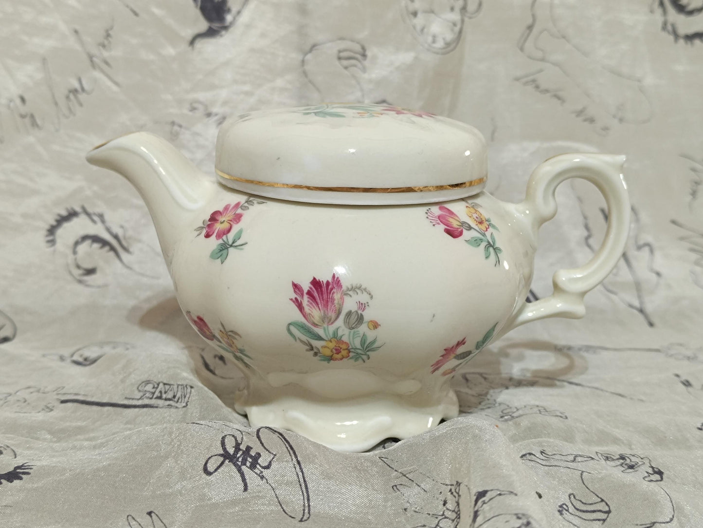 Kronester Bavaria milk jug with lid, antique porcelain __etsy:7933077364