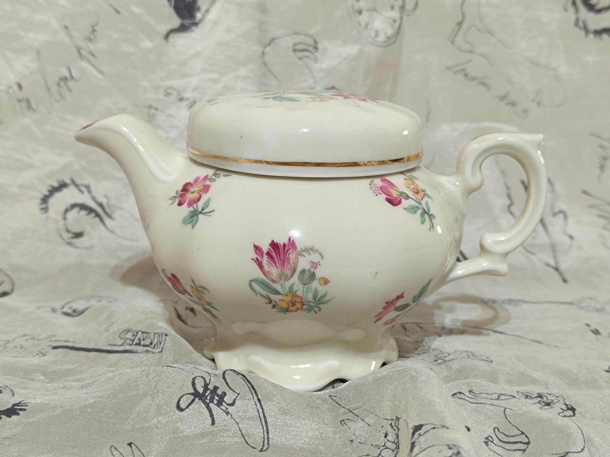 Kronester Bavaria milk jug with lid, antique porcelain __etsy:7933077364