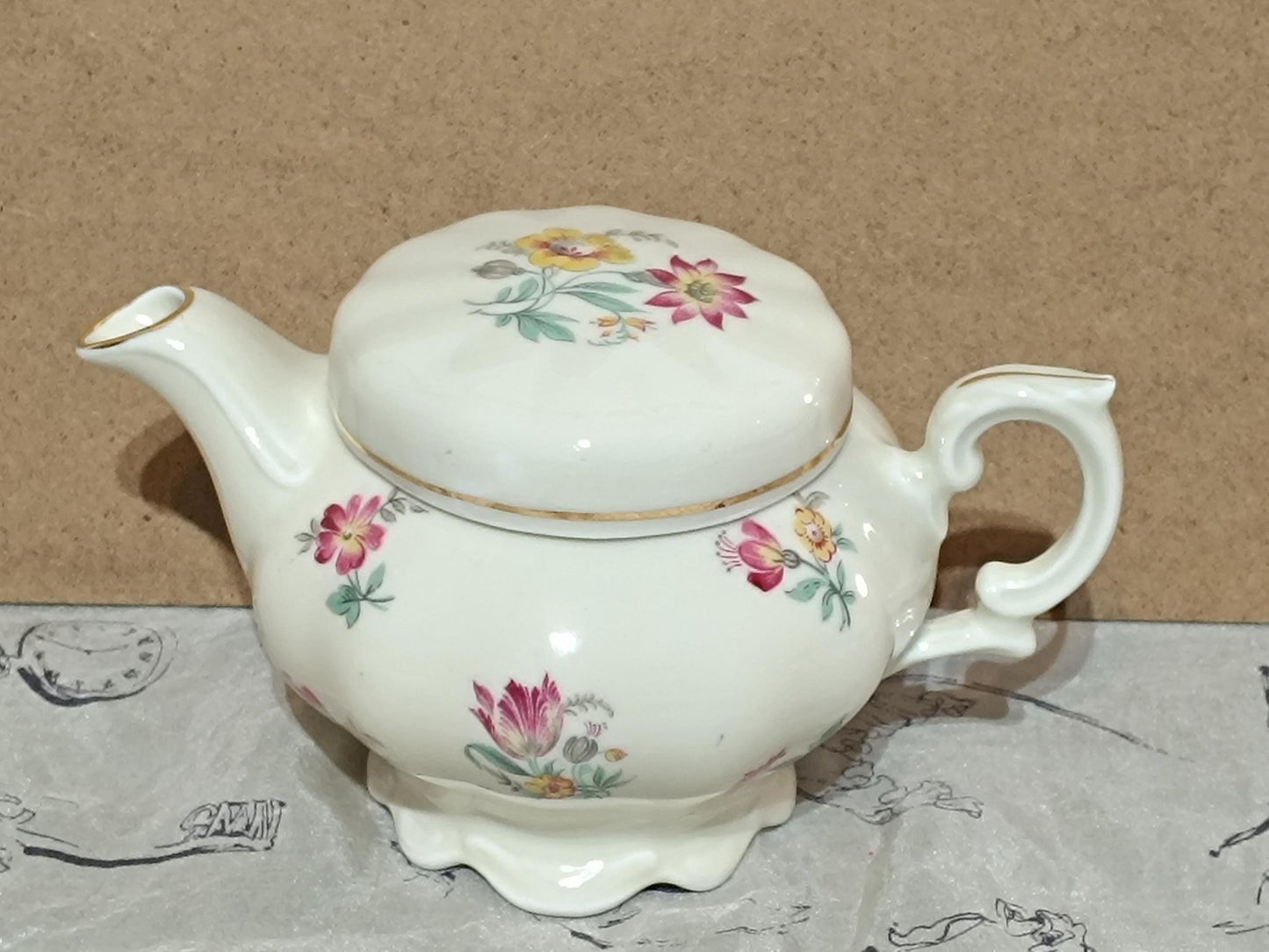 Kronester Bavaria milk jug with lid, antique porcelain __etsy:7933078414