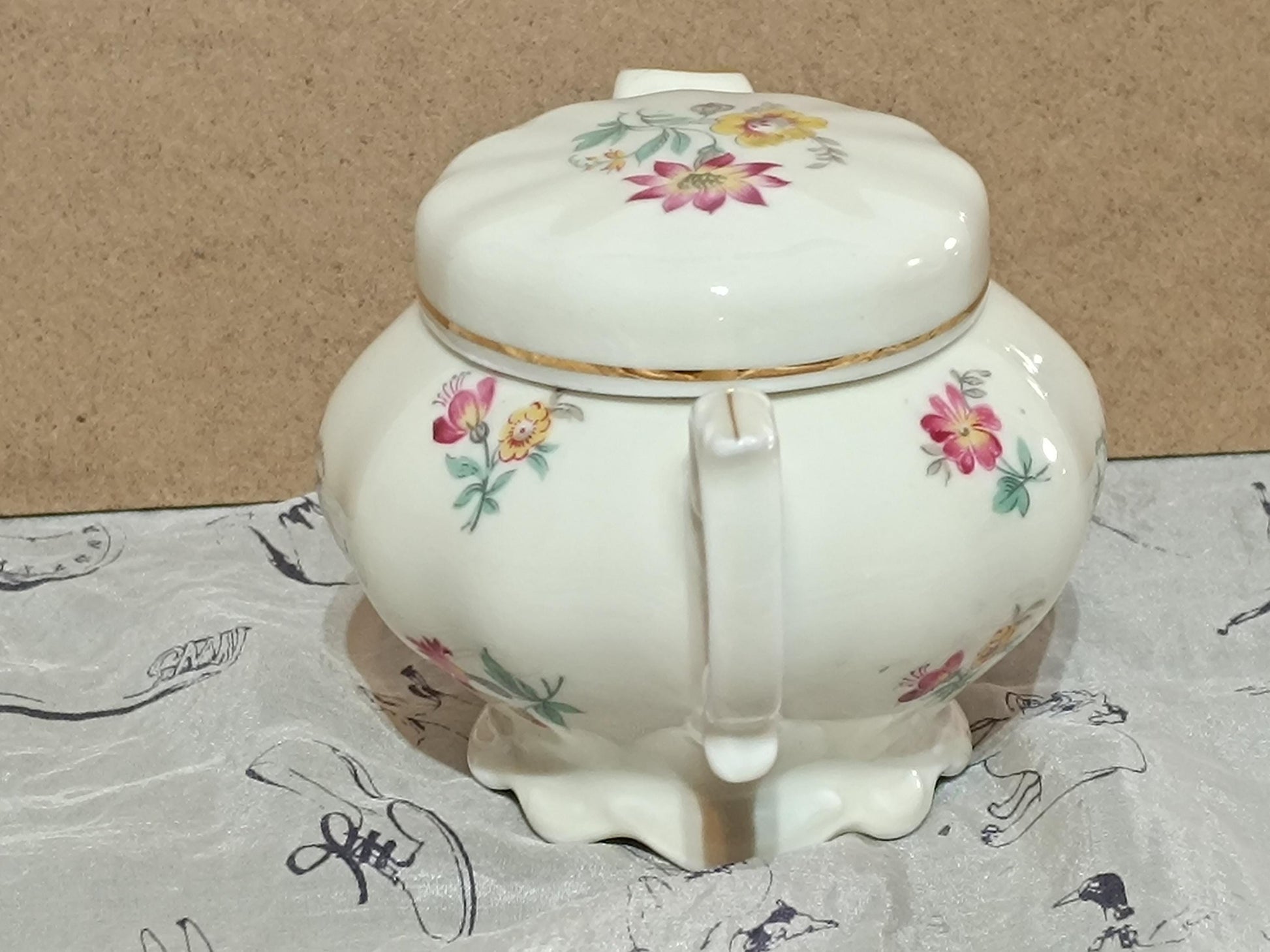 Kronester Bavaria milk jug with lid, antique porcelain __etsy:7933078432