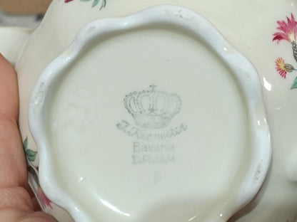 Kronester Bavaria milk jug with lid, antique porcelain __etsy:7981035167