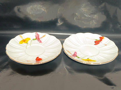 LG Limoges Hand Painted Coffee cup and Sugar bowl __etsy:7932754014