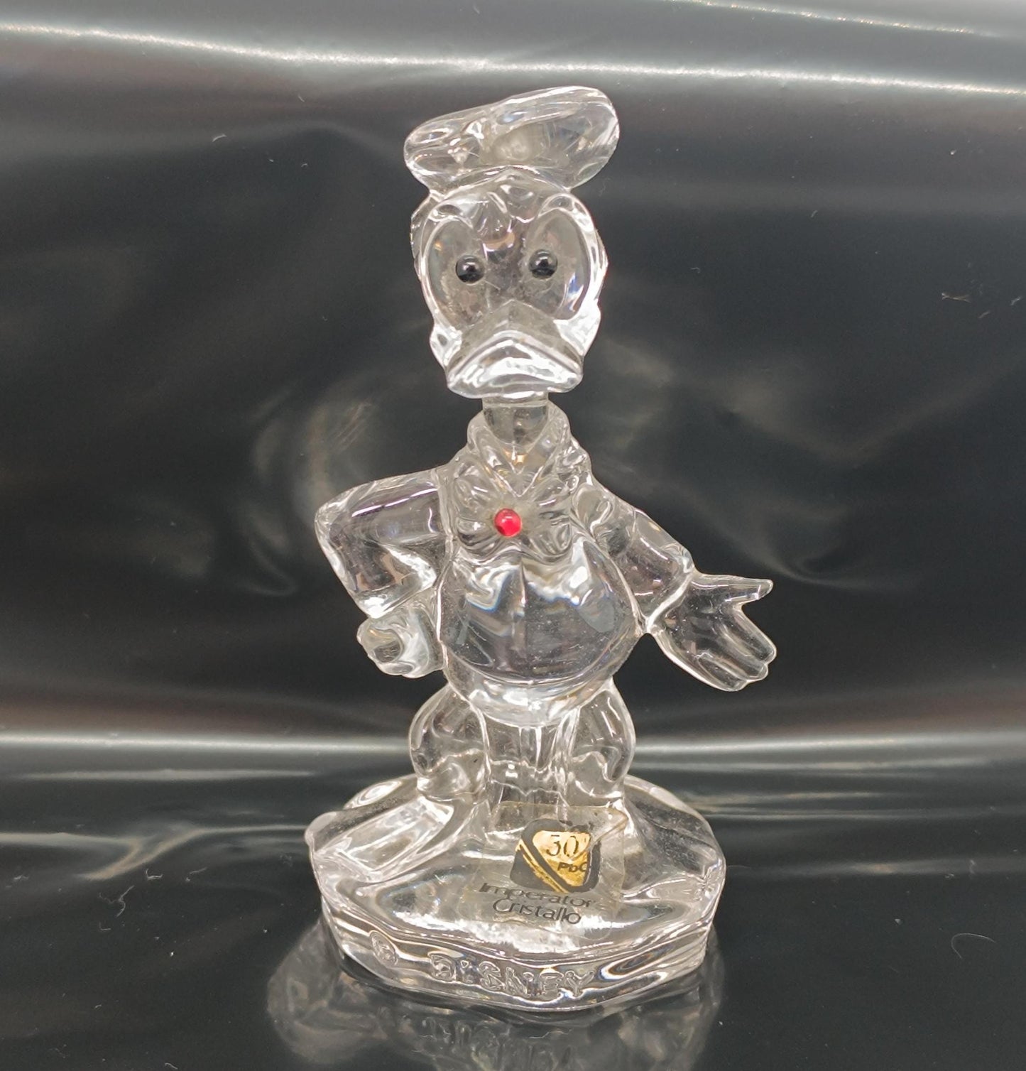 Lead Crystal figurine Disney Donald 10 cm Imperatore Cristallo 30 Pbo