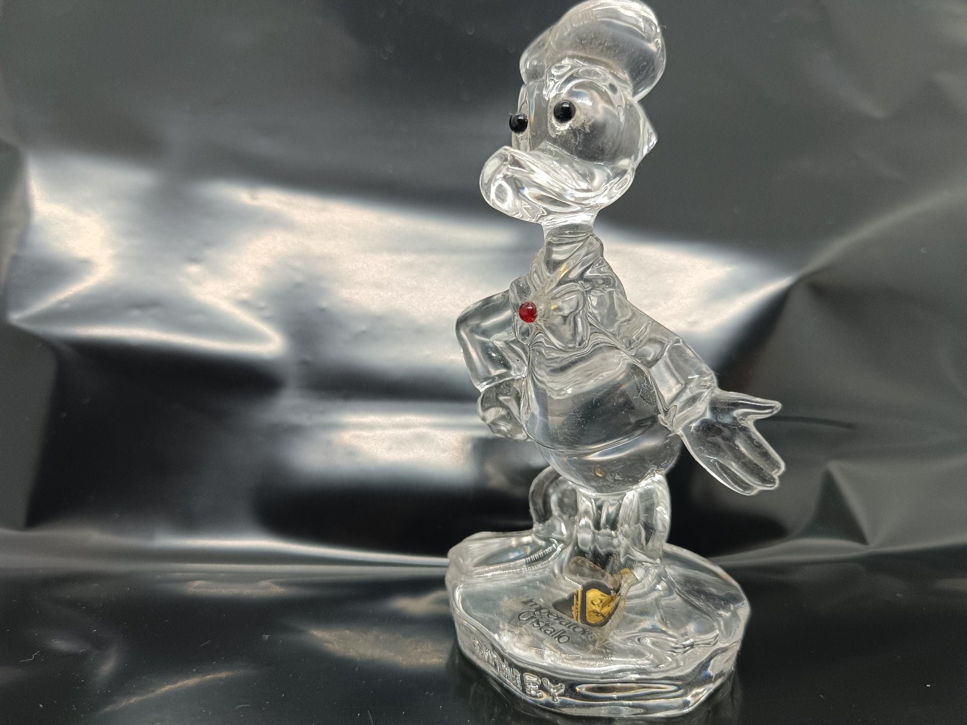Lead Crystal figurine Disney Donald 10 cm Imperatore Cristallo 30 Pbo