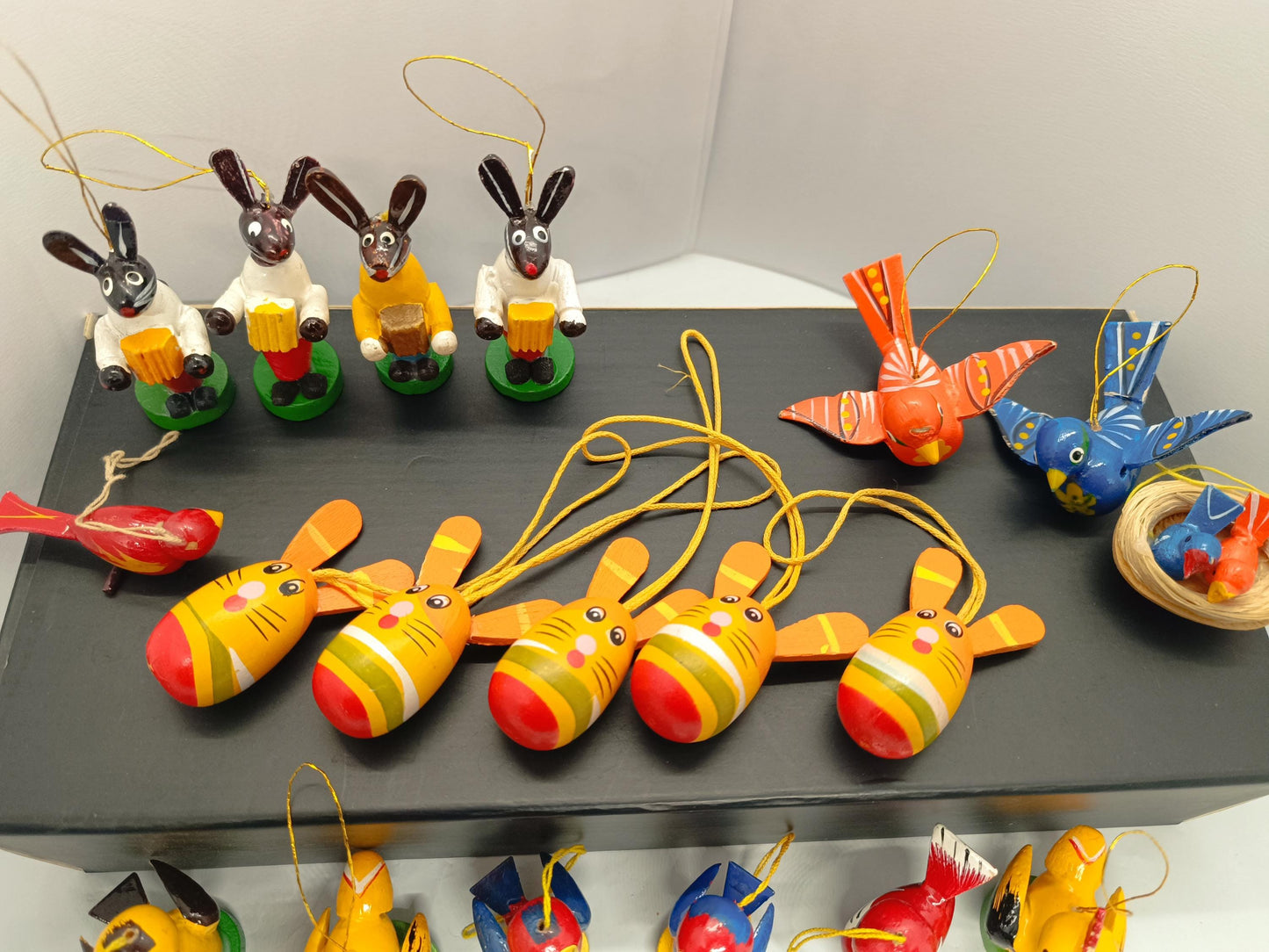 Mix of Vintage Easter Ornaments Chicks Eggs Rabbits (etsy image id: 7744206245)