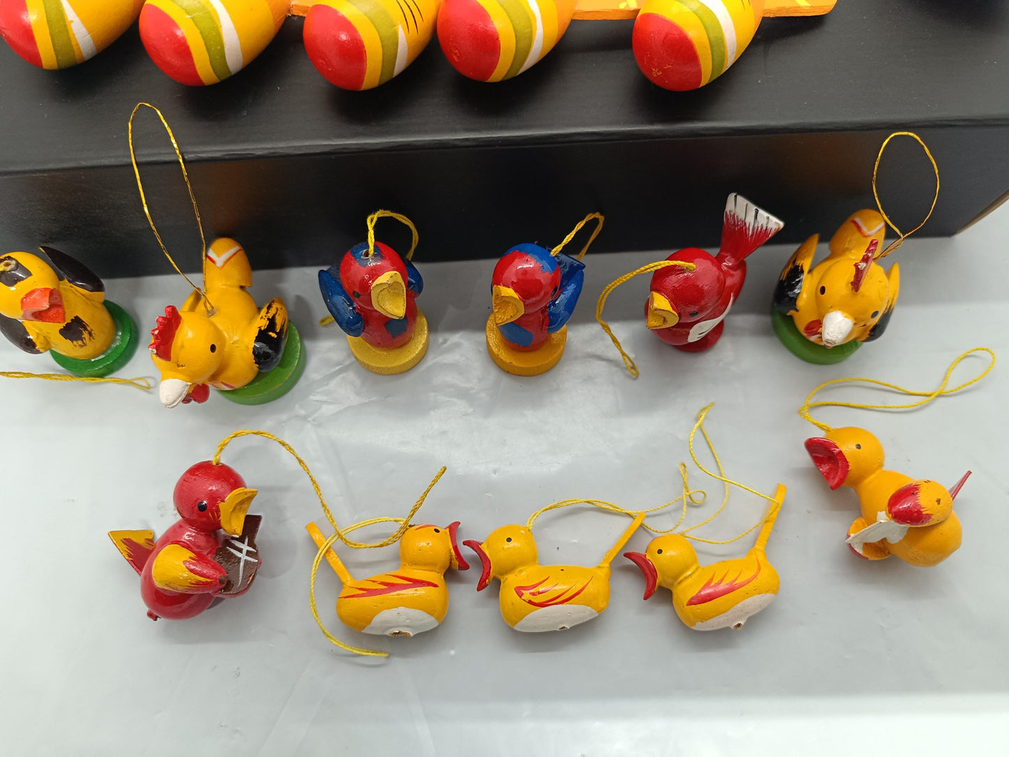 Mix of Vintage Easter Ornaments Chicks Eggs Rabbits (etsy image id: 7696260520)
