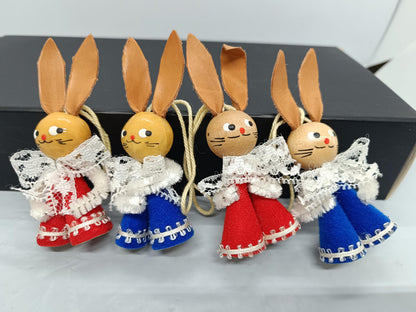 Mix of Vintage Easter Ornaments Erzgebirge Hand Made Eggs Rabbits (etsy image id: 7696184848)