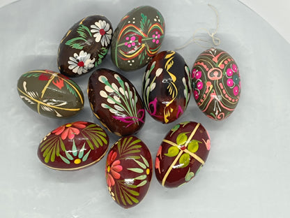 Set of Vintage Easter Wooden Painted Eggs (etsy image id: 7696289472)
