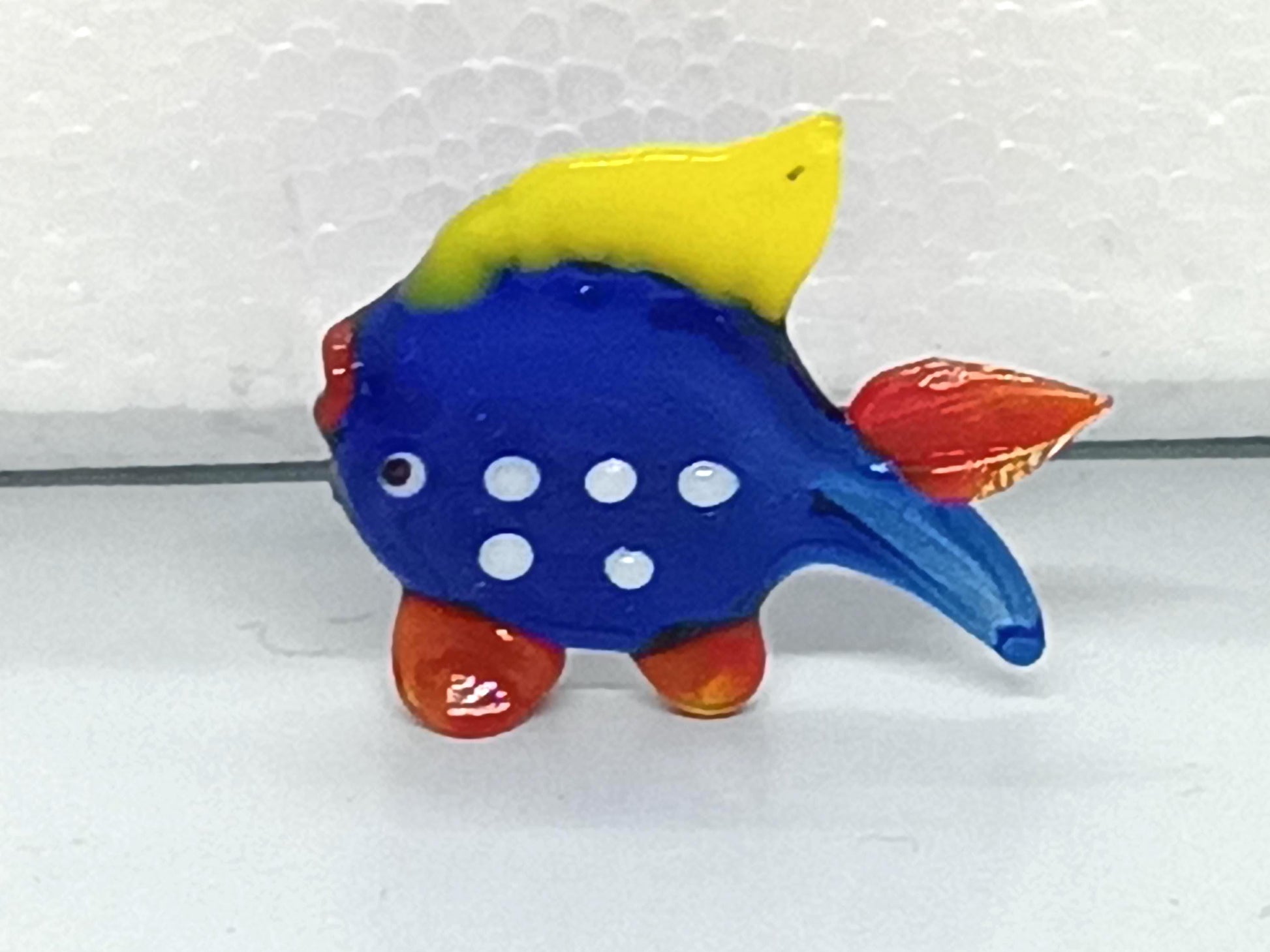 Small Glass Figurines Fish Bell Turtle __etsy:7967246203