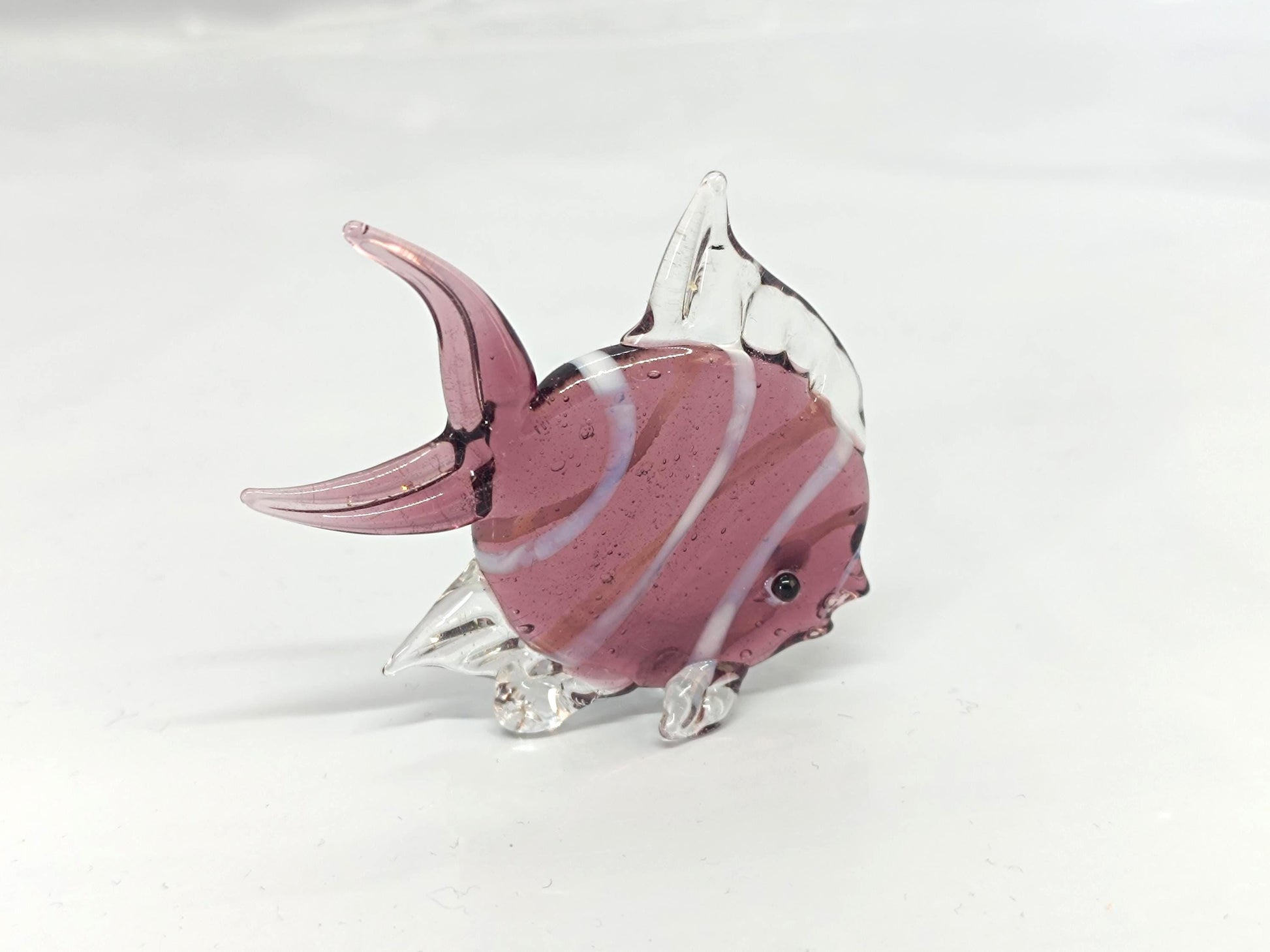Small Glass Figurines Fish Bell Turtle __etsy:7919292936