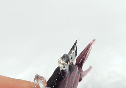 Small Glass Figurines Fish Bell Turtle __etsy:7919303028