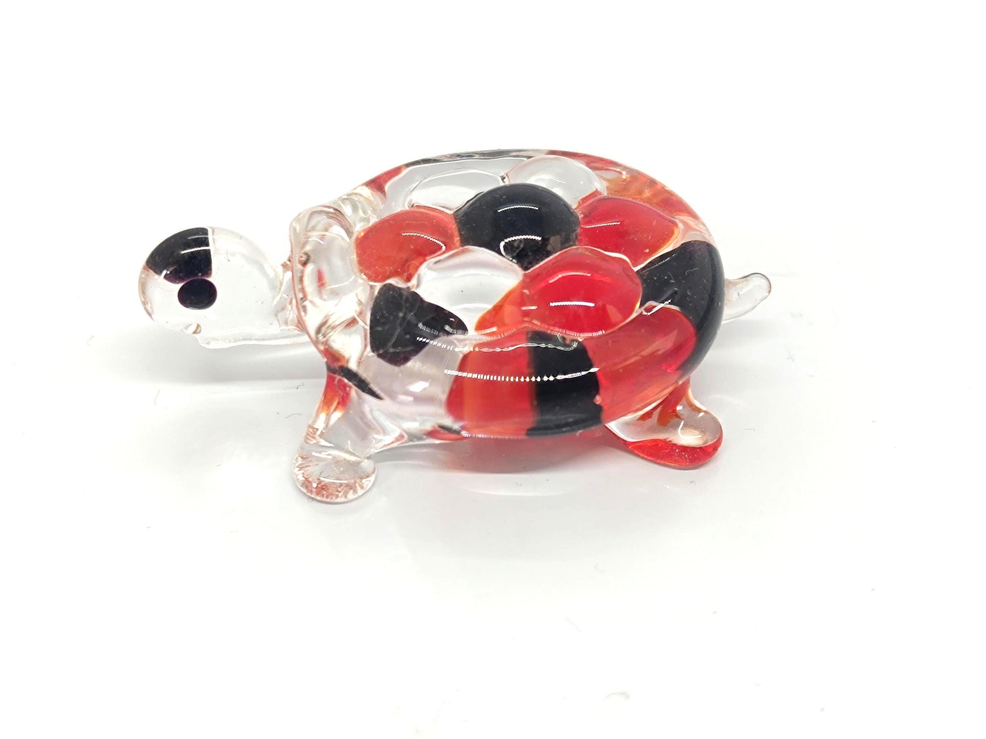 Small Glass Figurines Fish Bell Turtle __etsy:7919290954