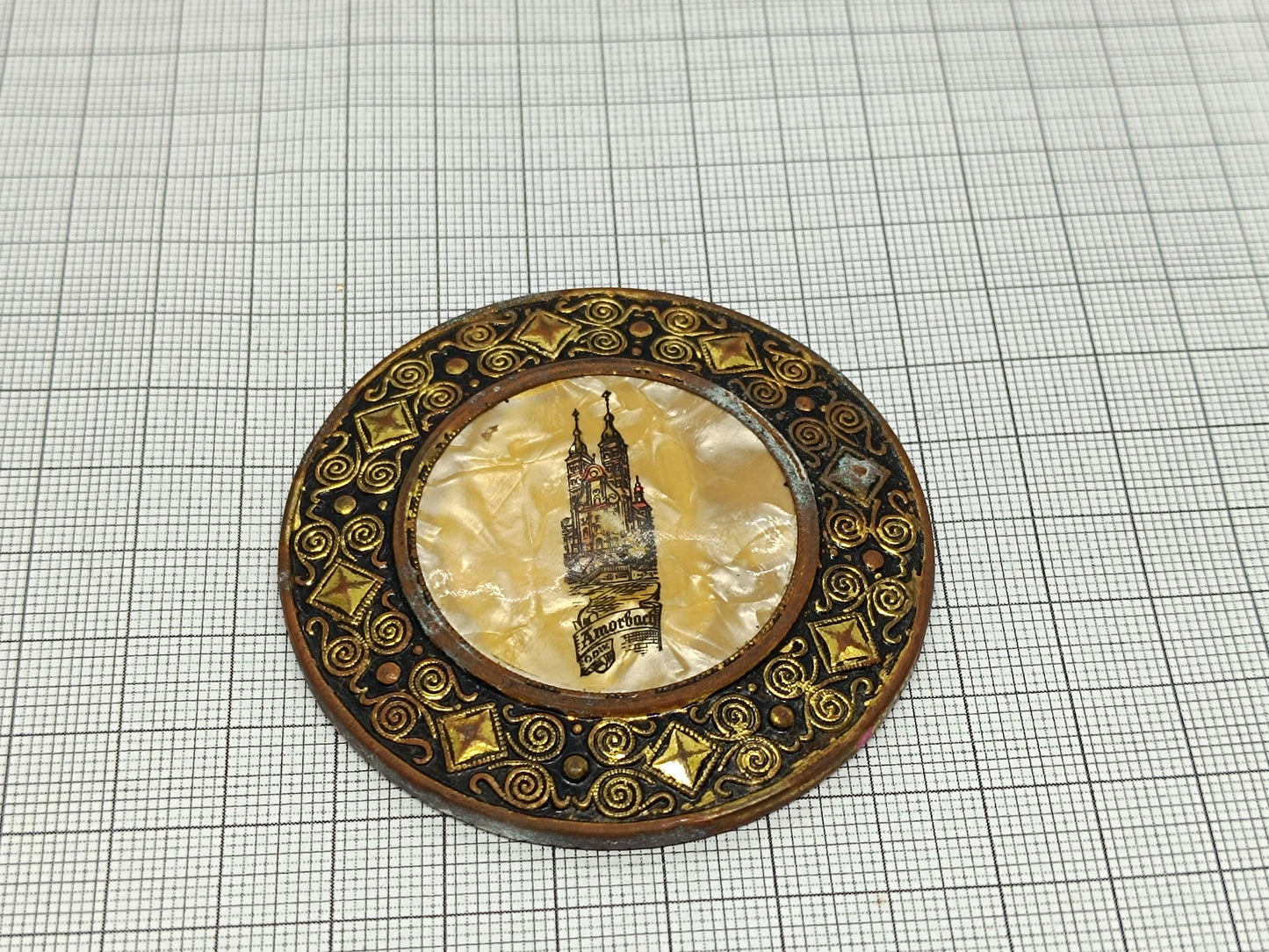 Souvenir hand mirror Amorbach (etsy image id: 6702715058)