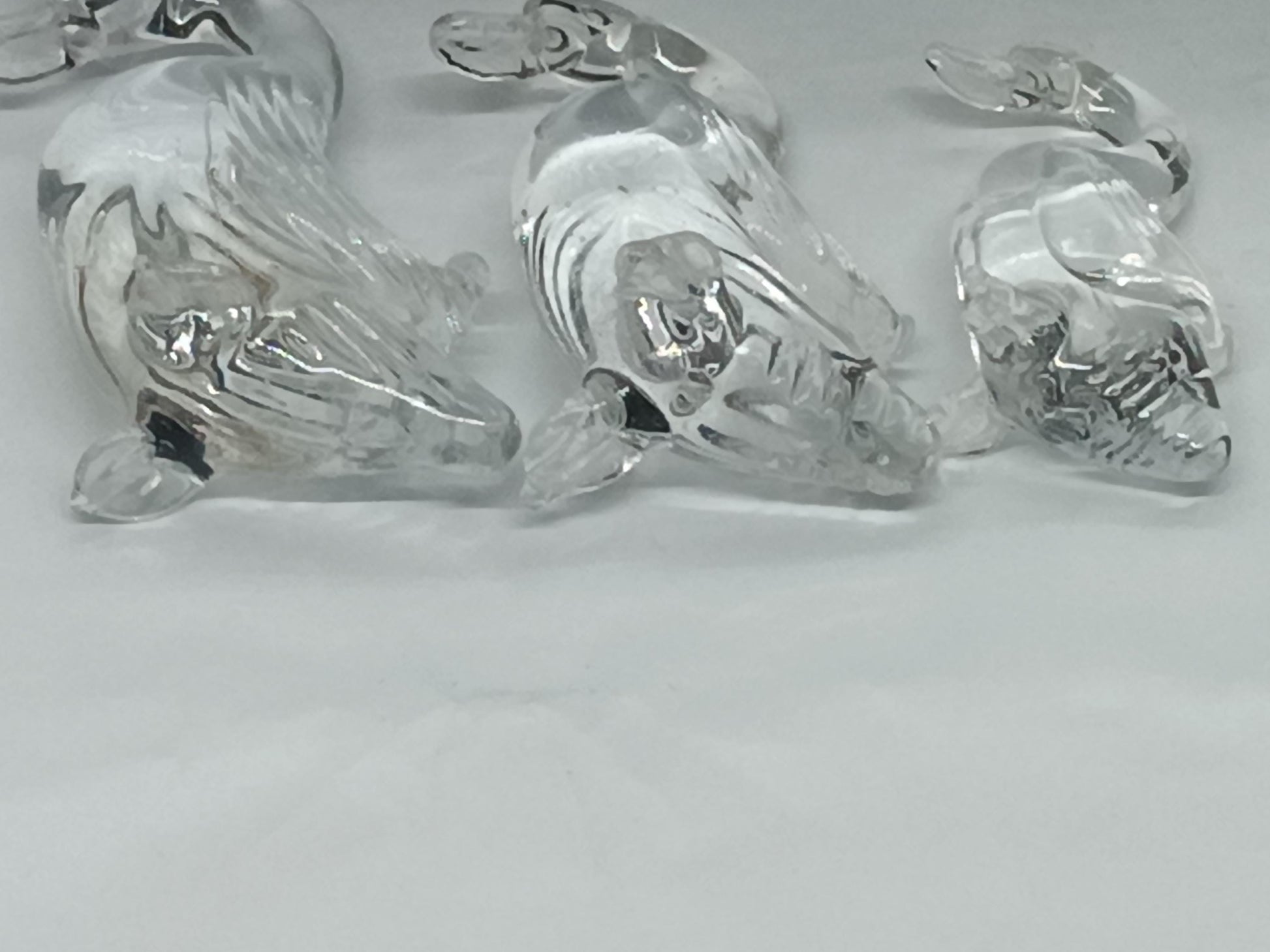 Three Ducks Geese Clear Glass __etsy:7373848931