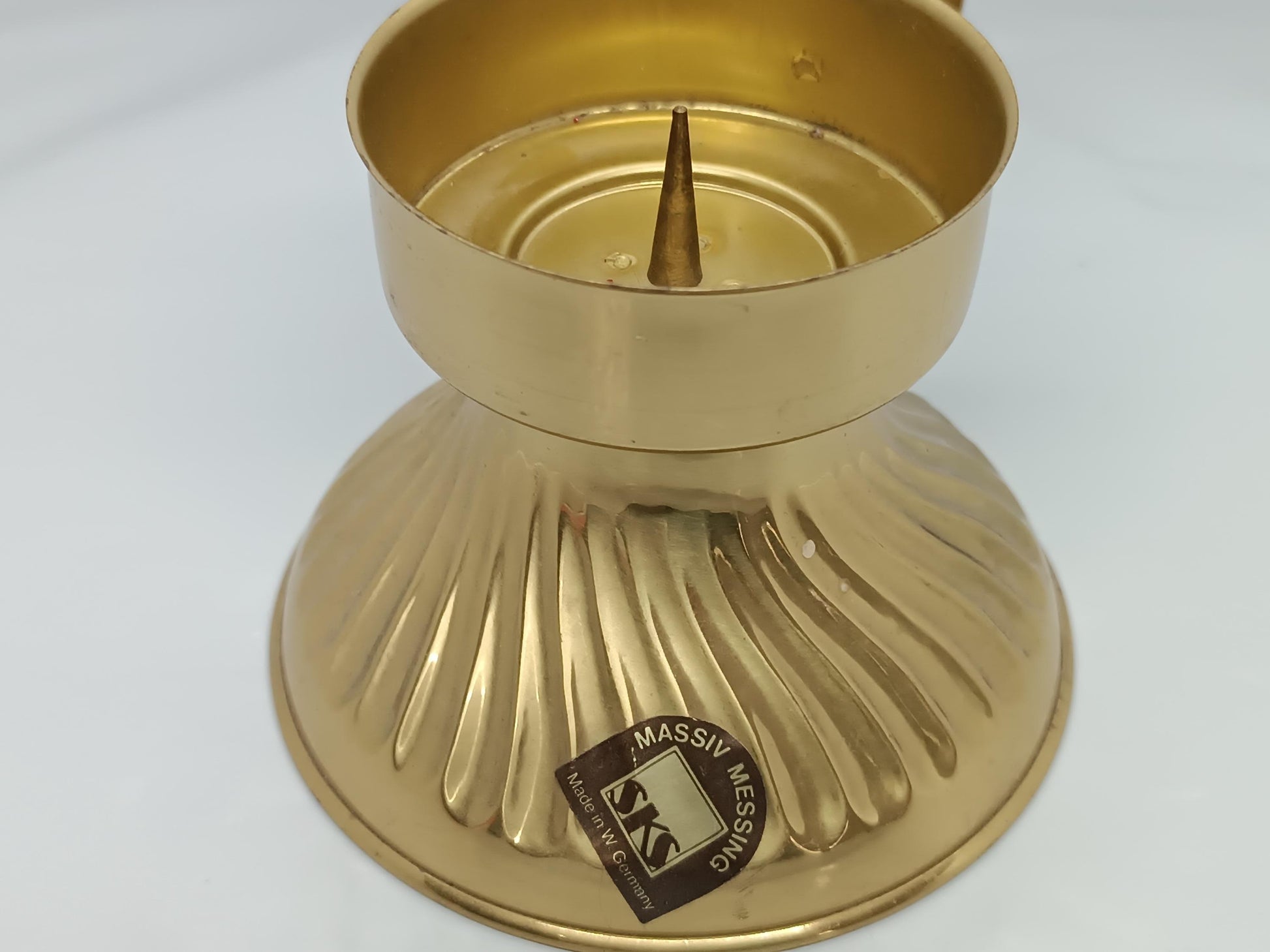 Vintage Candlestick Massive Messing SKS 60's West Germany (etsy image id: 7183157791)