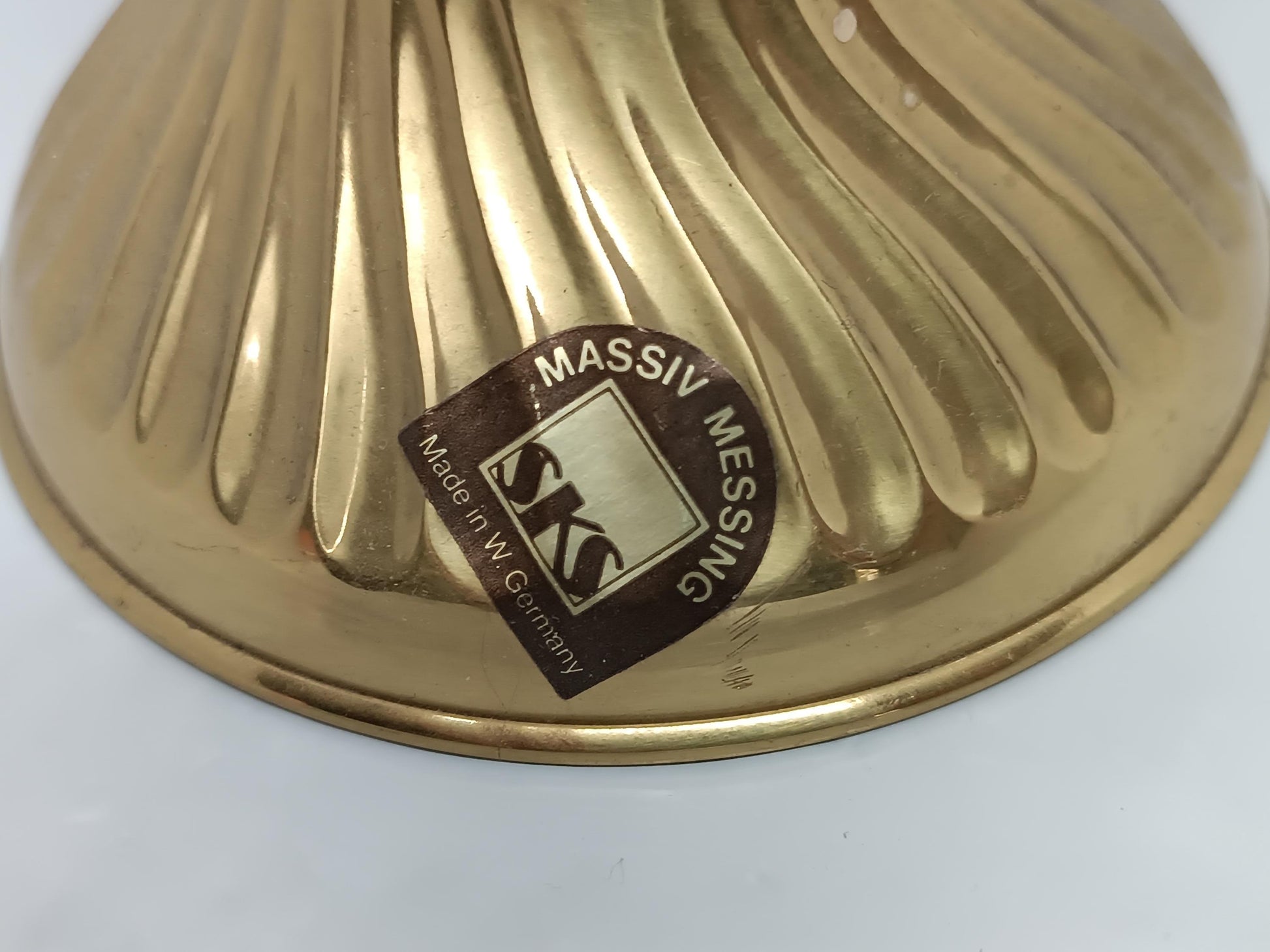 Vintage Candlestick Massive Messing SKS 60's West Germany (etsy image id: 7135184838)