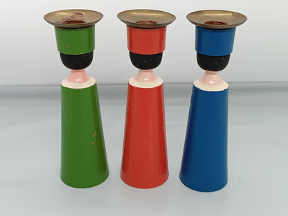 Vintage Christmas Candleholder Set Girls (etsy image id: 7179853618)