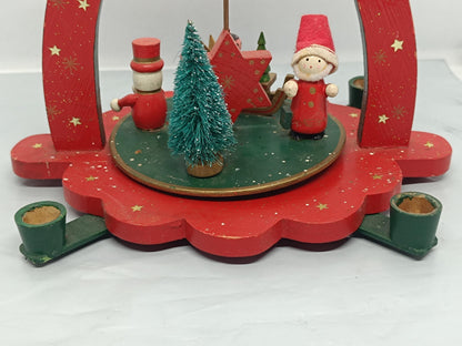 Vintage Christmas Carousel Pyramid (17cm) #14 For Parts __etsy:7428058339