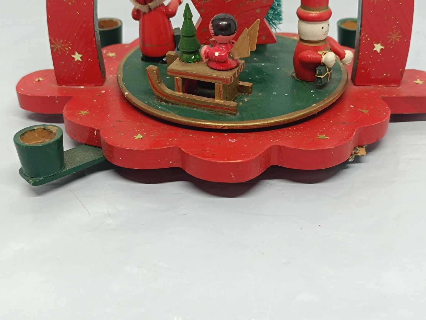 Vintage Christmas Carousel Pyramid (17cm) #14 For Parts __etsy:7428058331