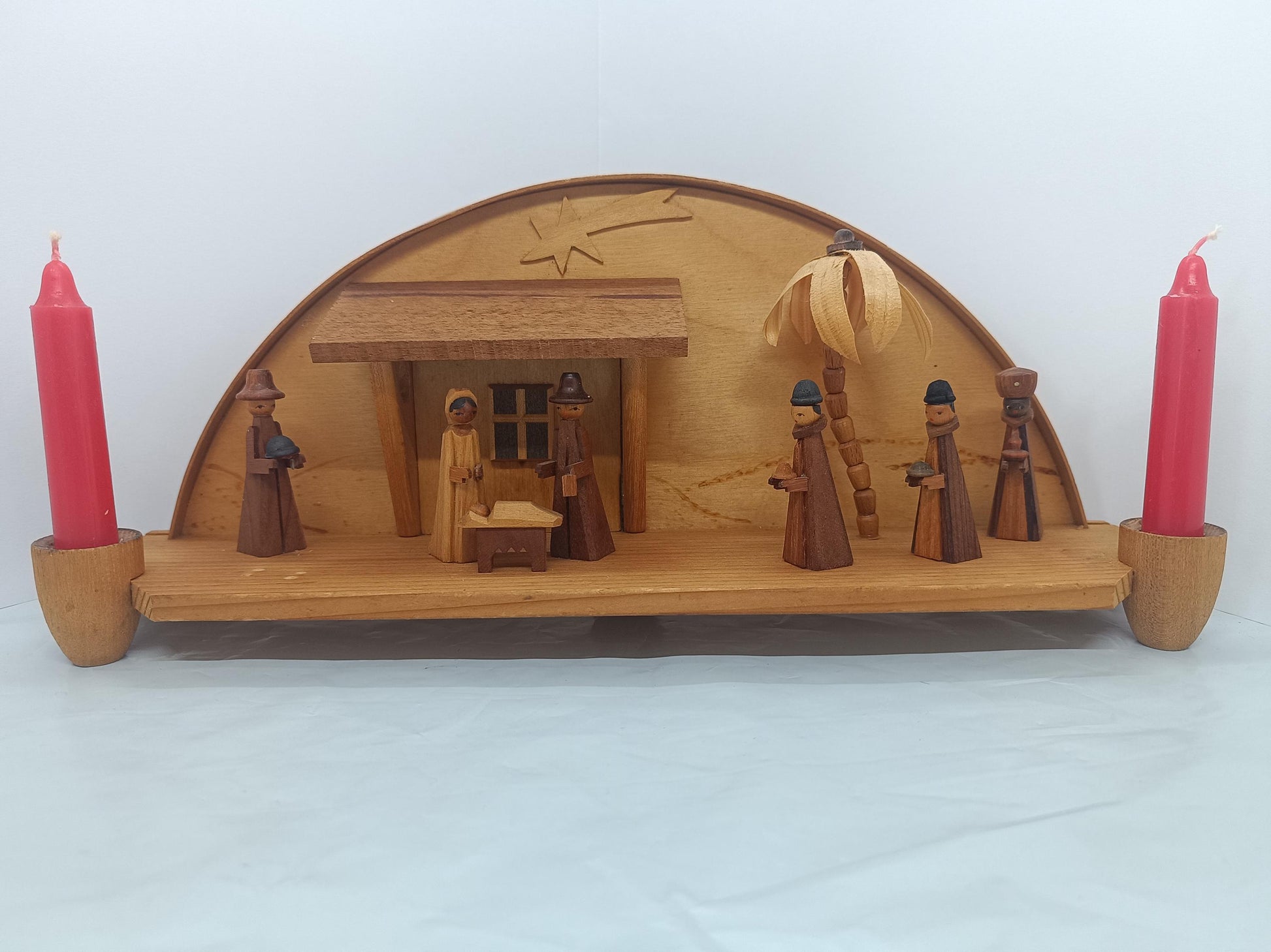 Vintage Christmas Nativity Scene, Candleholders (etsy image id: 7268415637)