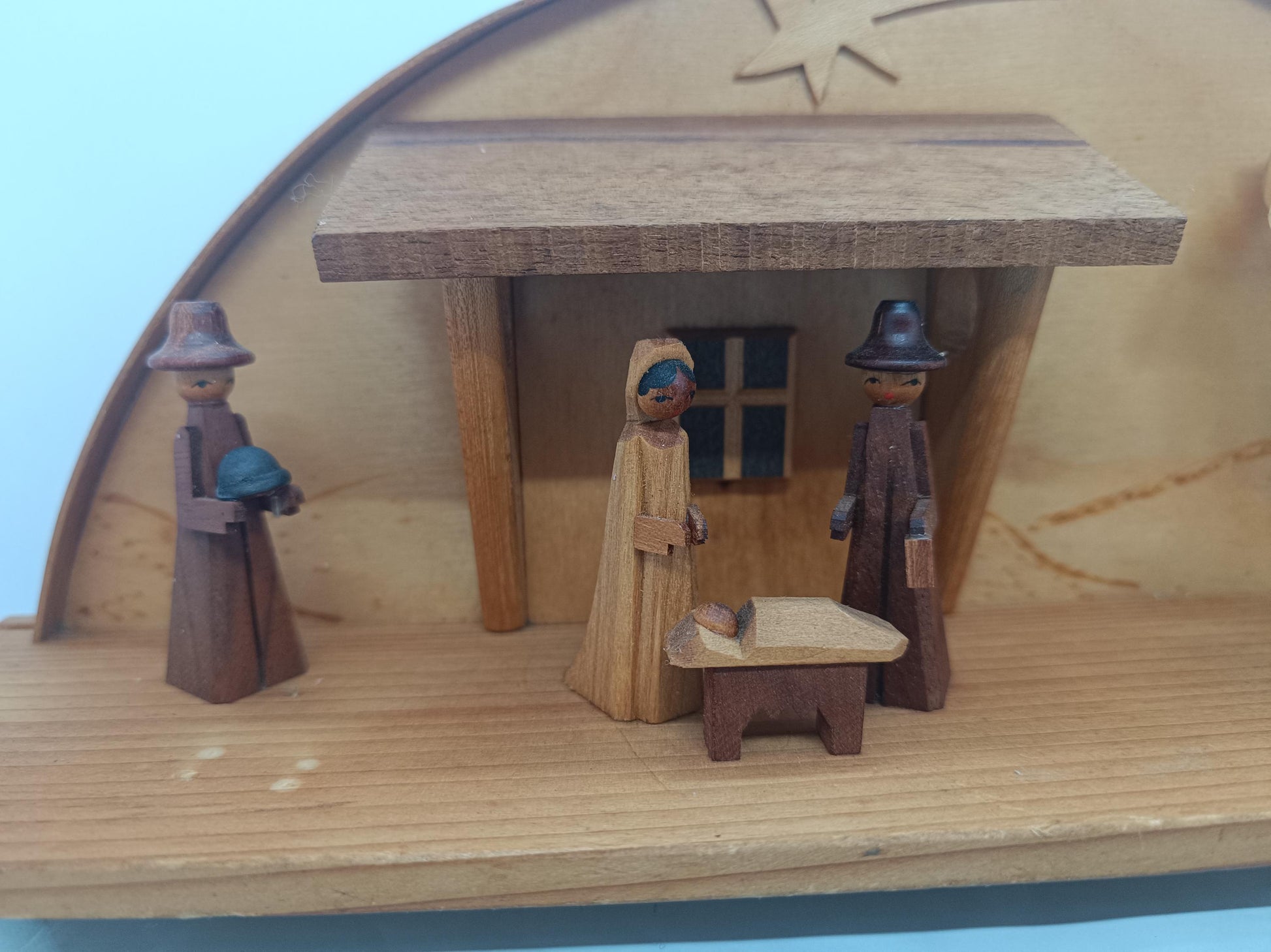 Vintage Christmas Nativity Scene, Candleholders (etsy image id: 7220445218)