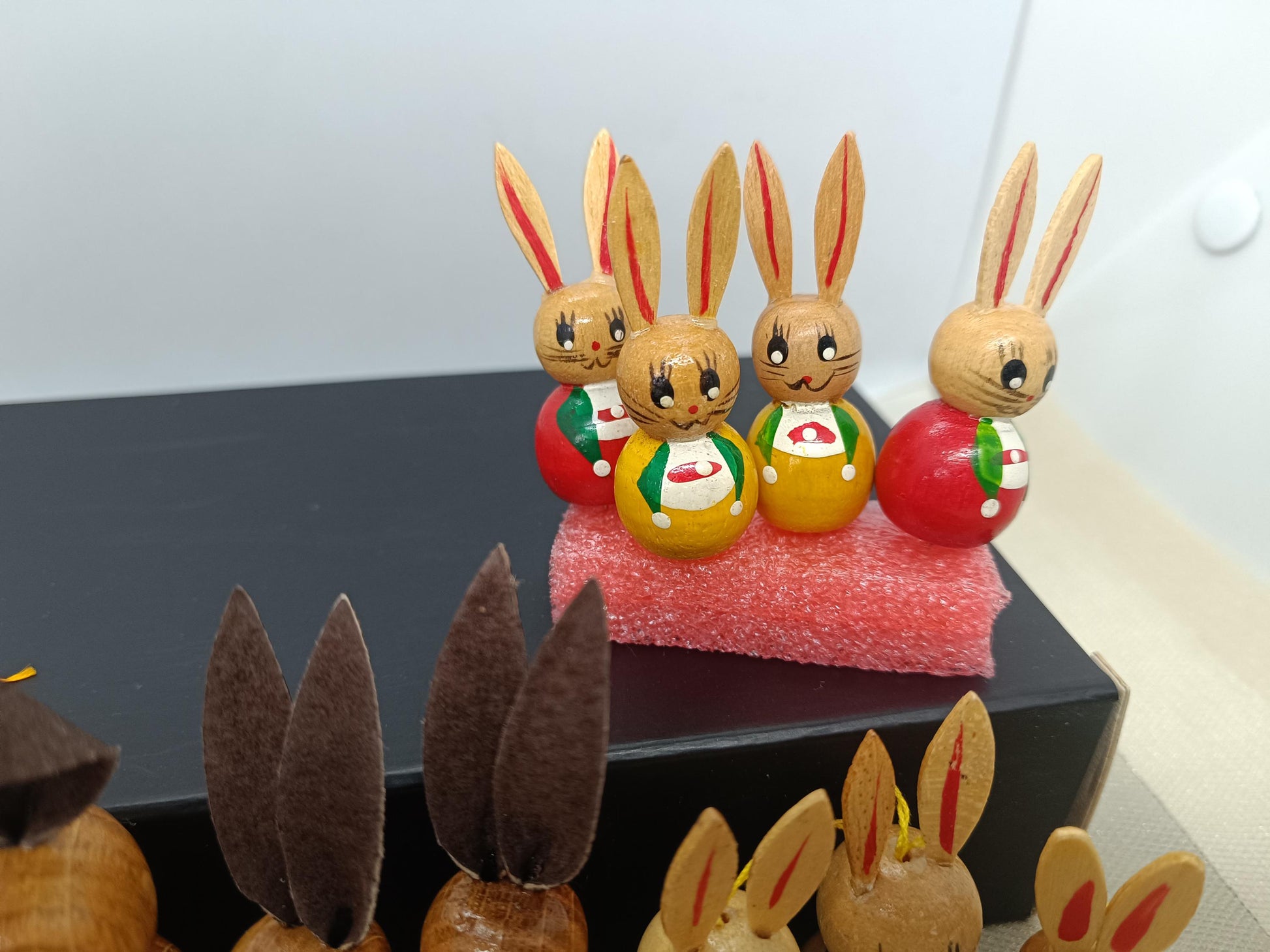 Vintage Easter wooden Ornaments Rabbit Chicken Erzgebirge (etsy image id: 7722124696)