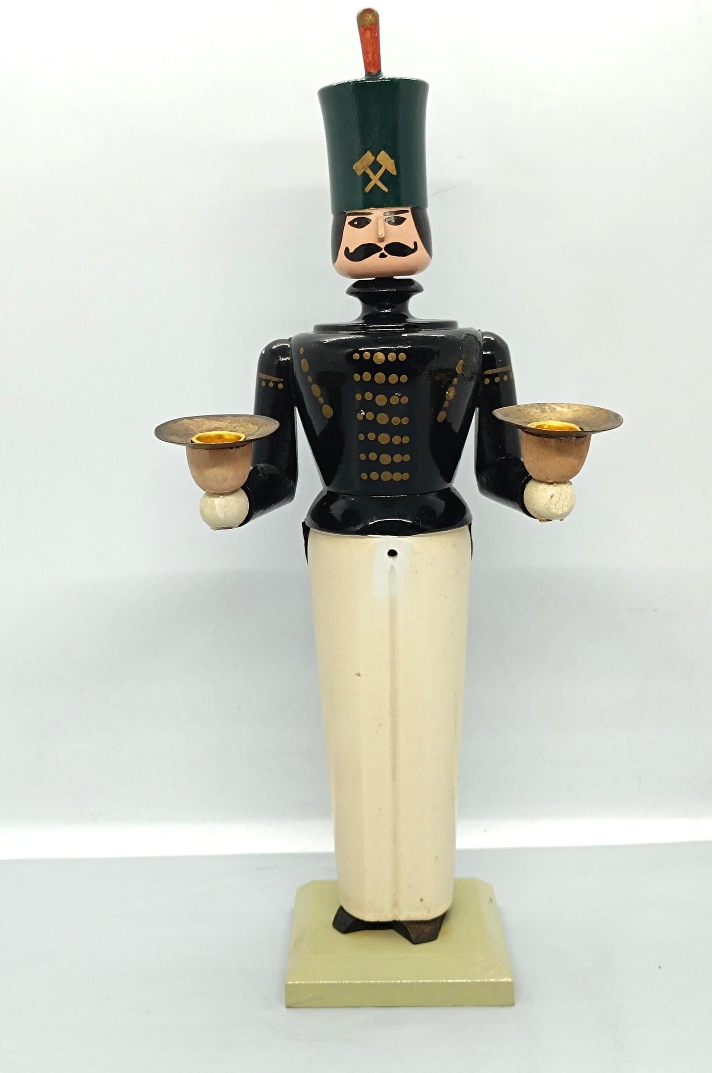Vintage Erzgebirge Miner Candlestick 29 cm (etsy image id: 7356574247)