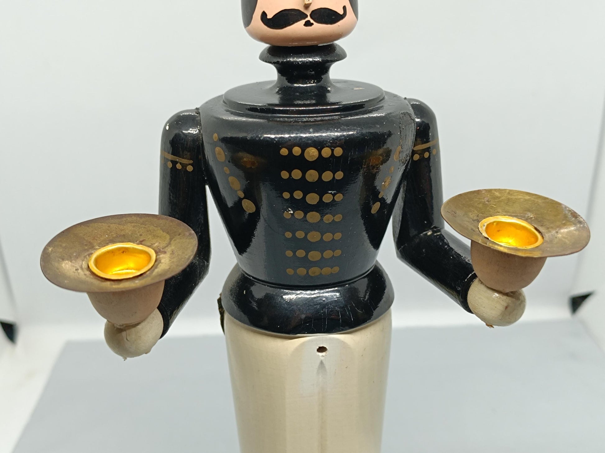 Vintage Erzgebirge Miner Candlestick 29 cm (etsy image id: 7308611030)