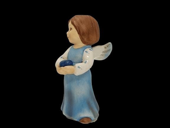 Vintage Figurine Geobel Blue Angel 8 cm