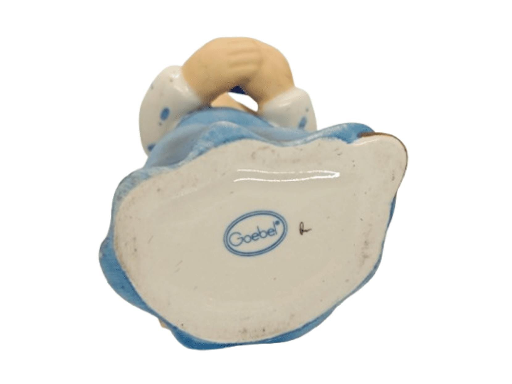 Vintage Figurine Geobel Blue Angel 8 cm