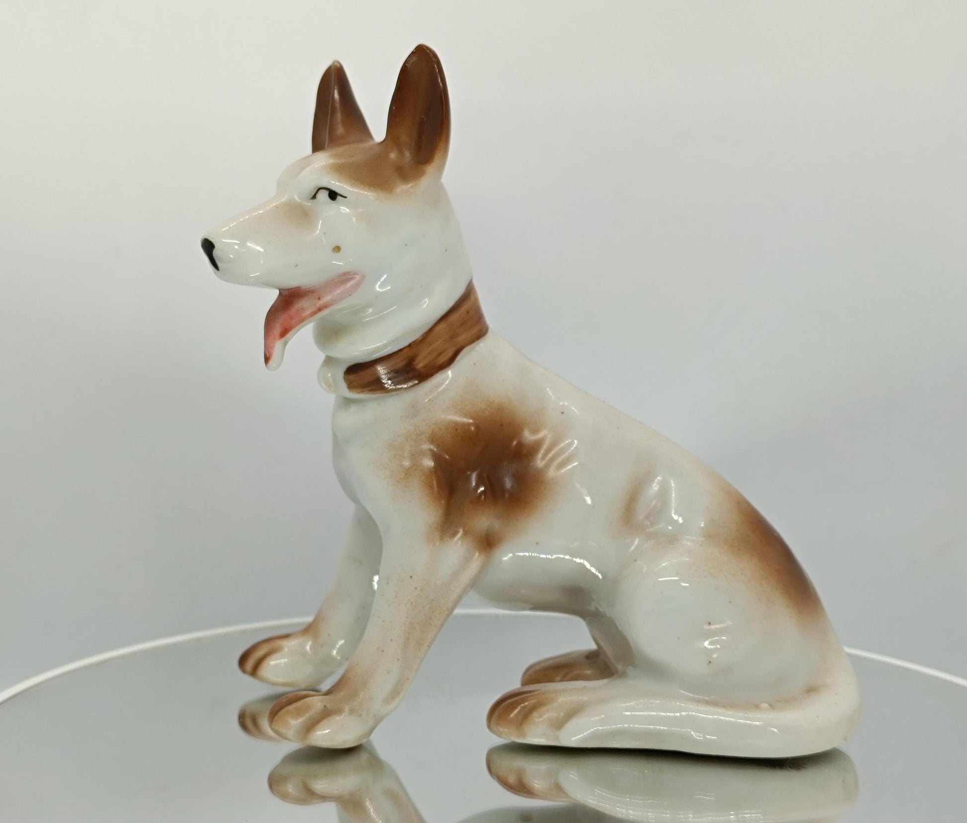 Vintage Figurine German Dog Made in Japan Ceramic __etsy:7162324943