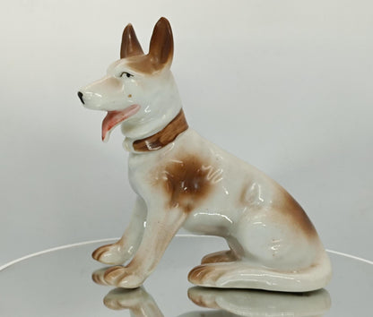 Vintage Figurine German Dog Made in Japan Ceramic __etsy:7162324943