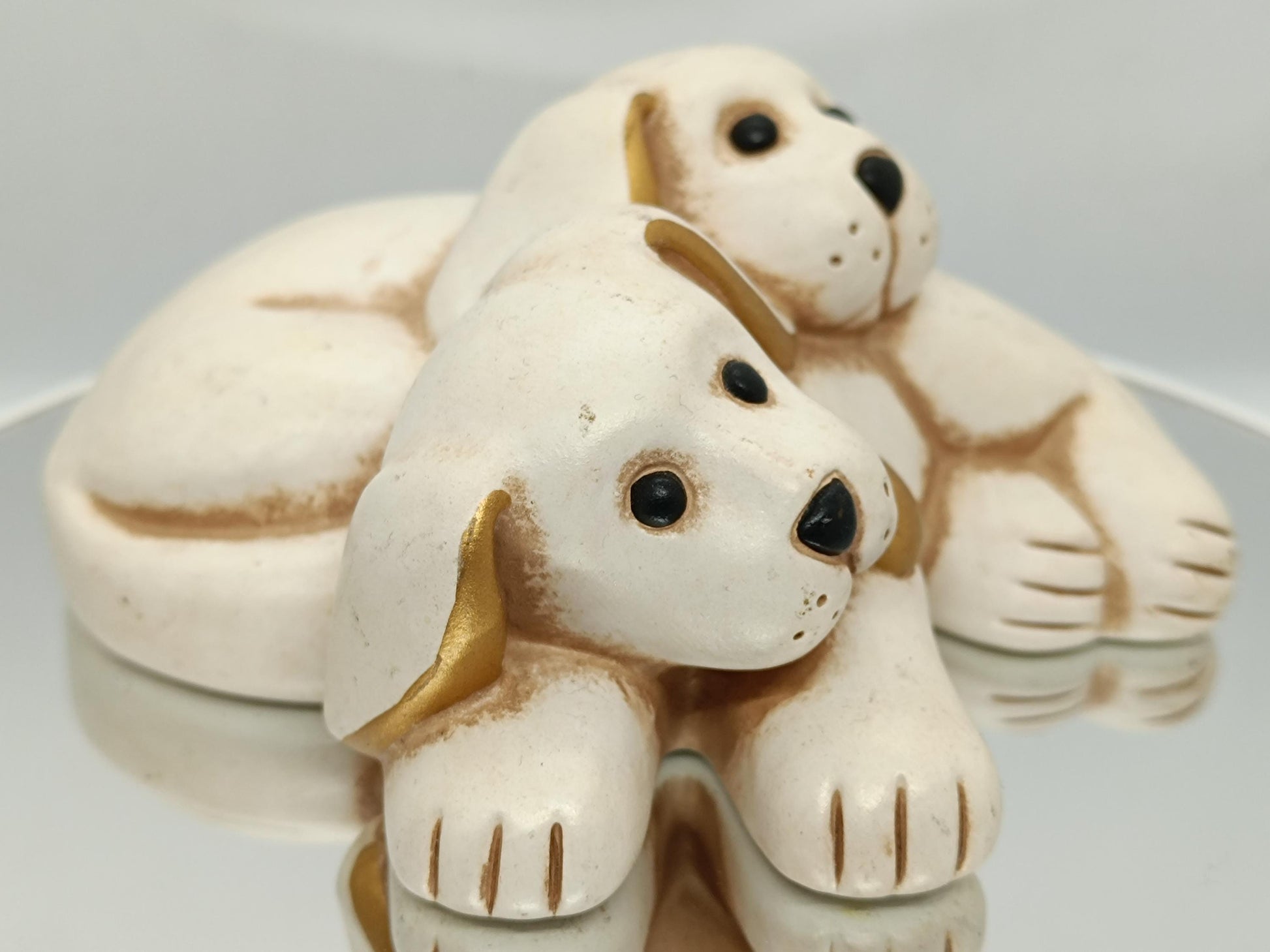 Vintage Figurine Puppies Thun __etsy:7115953792