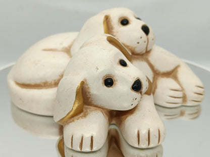 Vintage Figurine Puppies Thun __etsy:7115953792